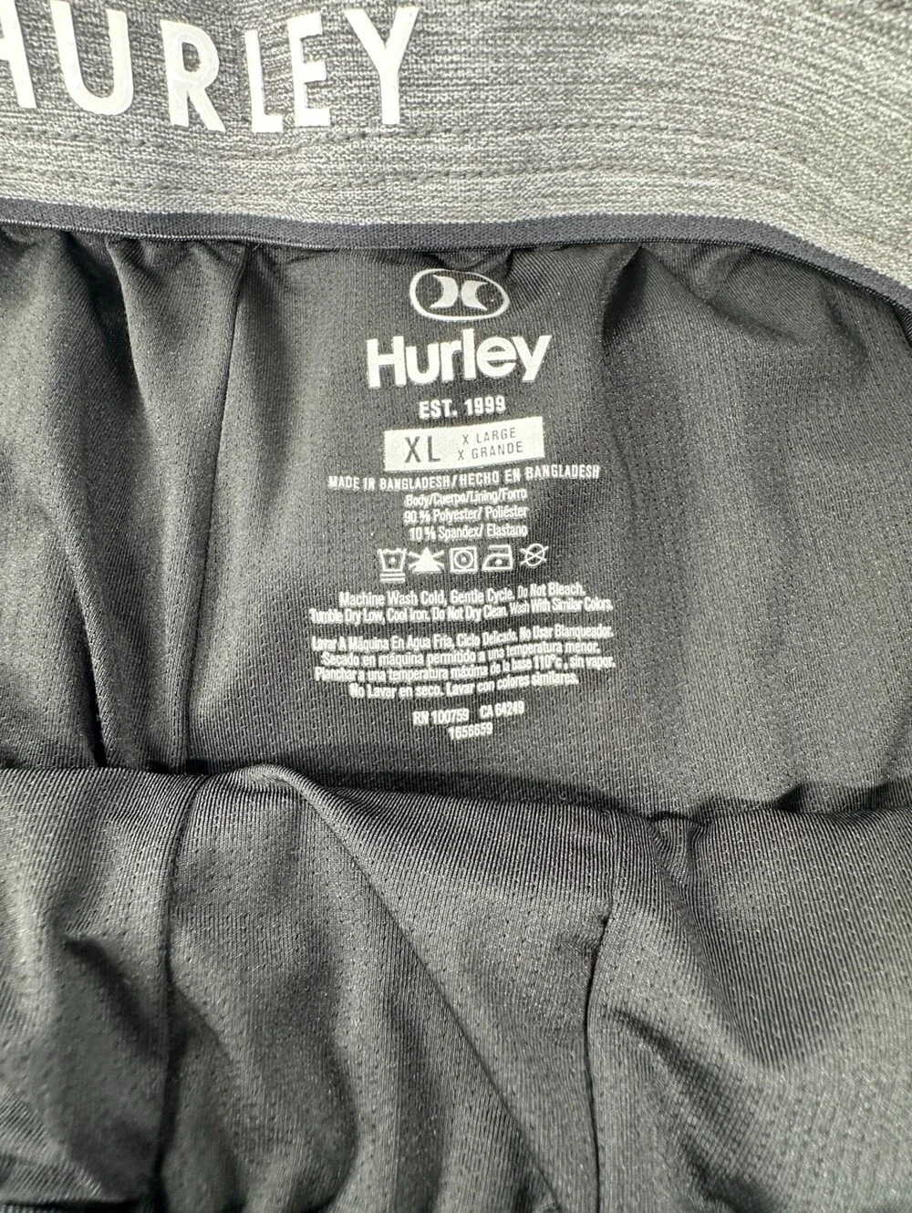 Hurley Swim Shorts Full Boxer Lining Pockets Dark Blue Floral Size XL